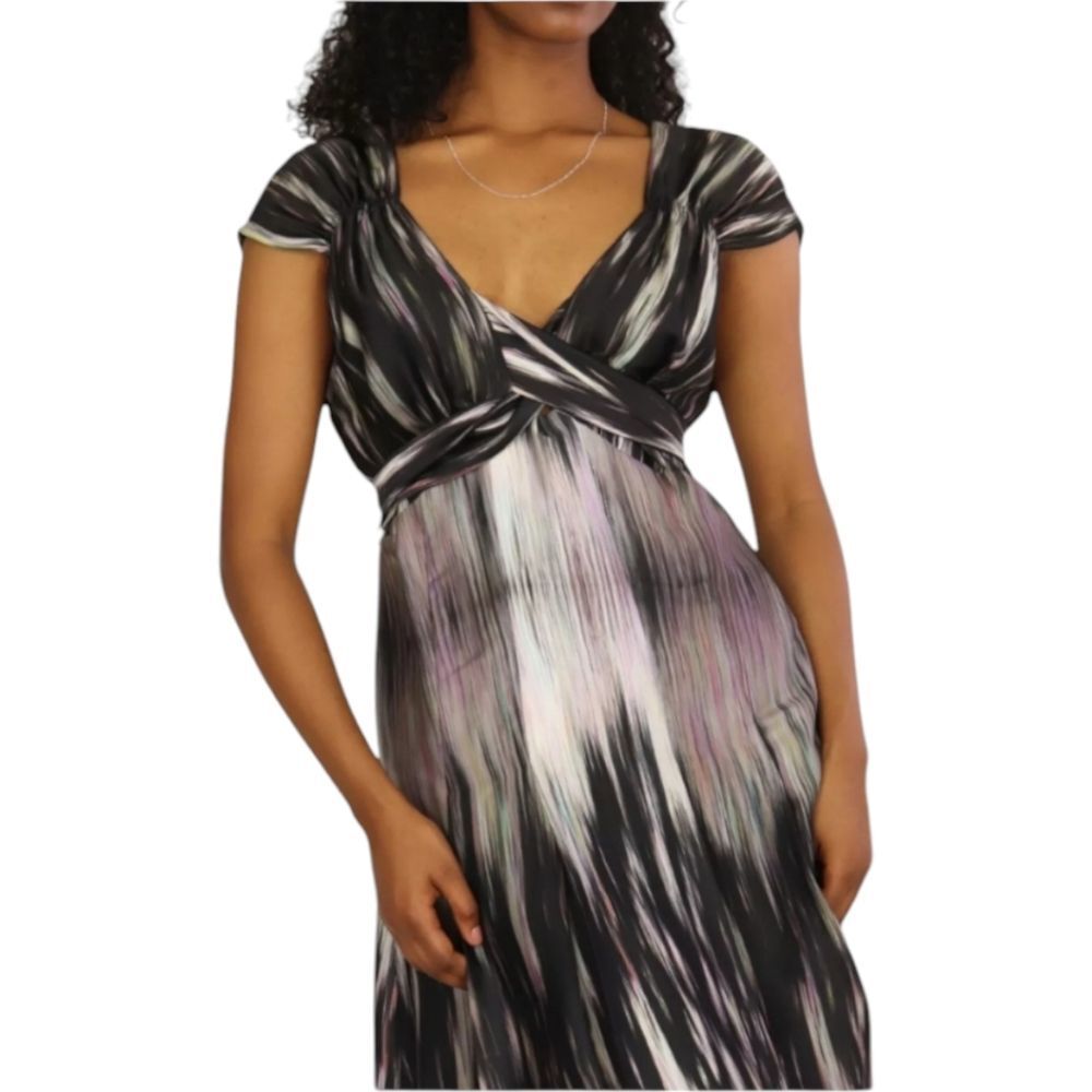 Ted Baker Messil Tessalate Print Tie Waist Multicolor Formal Size 3=6/8 See Meas